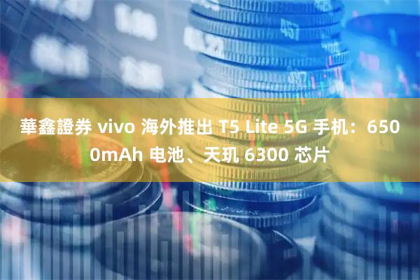 華鑫證券 vivo 海外推出 T5 Lite 5G 手机:6500mAh 电池、天玑 6300 芯片